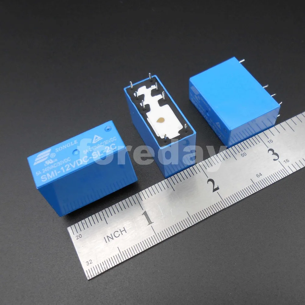 400 шт. SONGLE силовое реле SRS PCB 8 контактов 5A 10A 5 в 12 В 24 SMI 05VDC SL 2C 12VDC шт./лот * 24VDC 2C|Реле| |