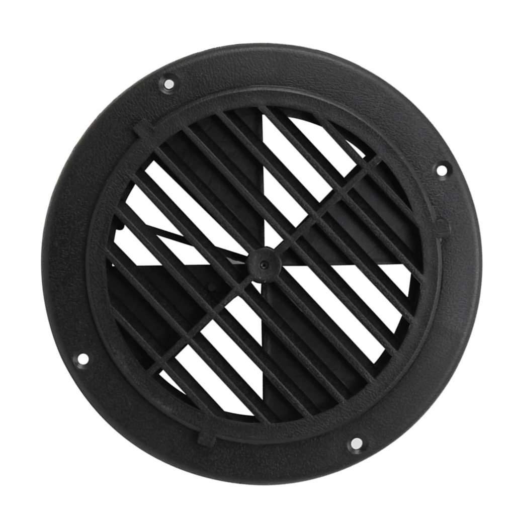 1 Pcs 6.5 Inch Round Louvered Vent For RV Motorhome Boat Ventilation Parts UV Protection 0.7 Inch Thickness PP Plastic
