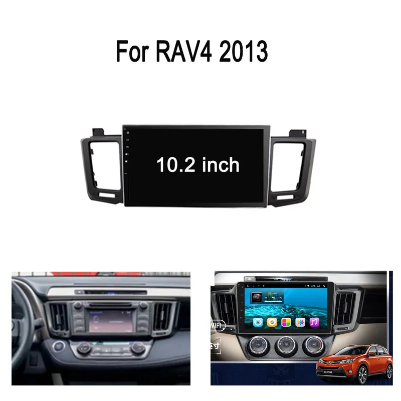 Четырехъядерный Android Fit TOYOTA RAV4 2013-Автомобильный dvd-плеер навигация gps радио