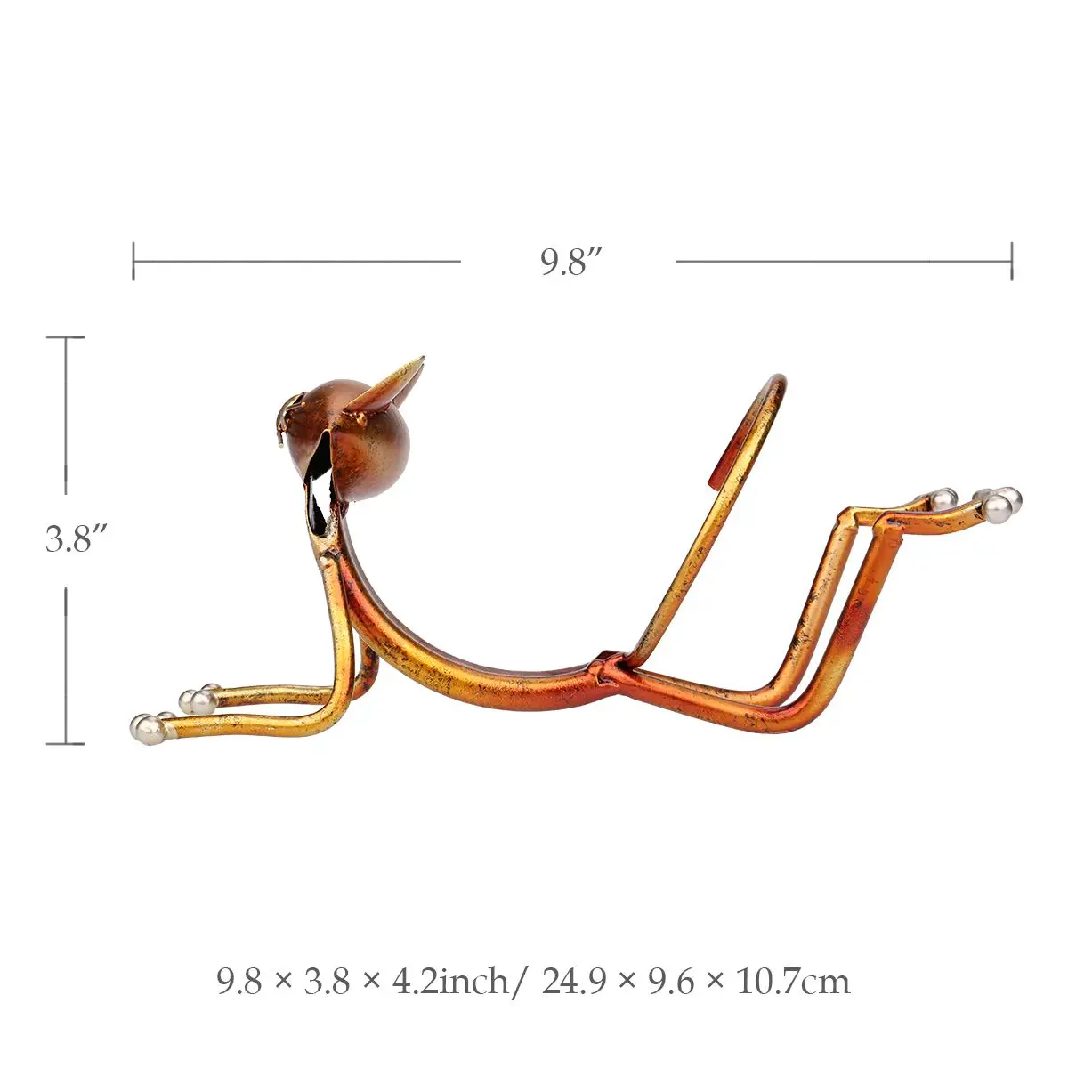 TOOARTS Йога Кот винный стеллаж металлический винный держатель винная полка скульптура практичная скульптура украшение дома интерьерная Винная стойка ремесла