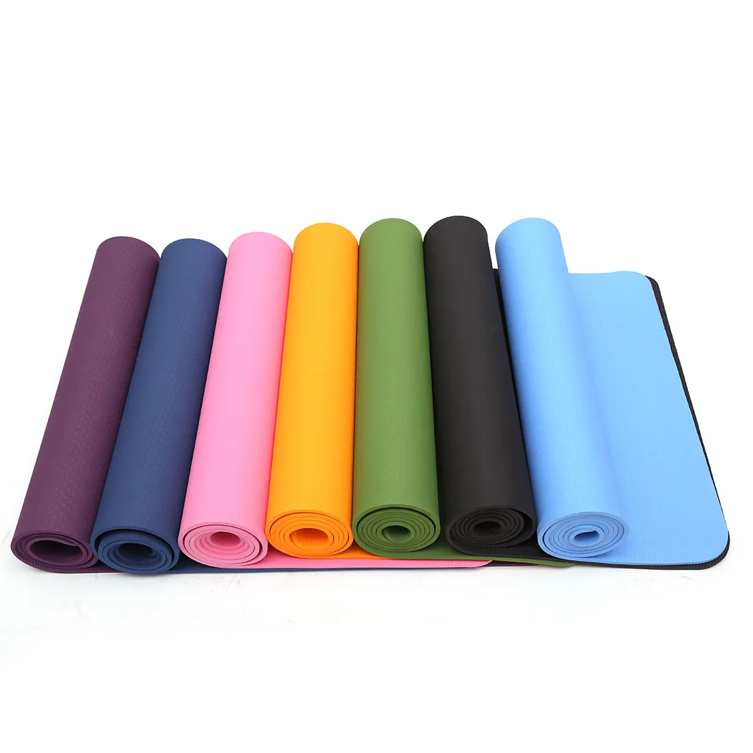 6MM Thick TPE Non-slip Yoga Mats Indoor Fitness Tasteless Yoga Mat Pilates 8 Color Durable Gym Exercise Sport Pads