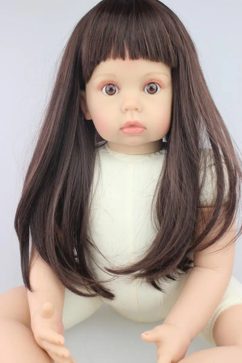 75 см Большой размер силикона reborn baby doll комплект длинные волосы bebe одежда модель bonecas для 9 мес.-1 год игрушки для девочек