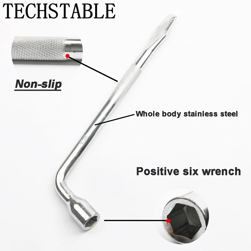 Buy L type tire wrench socket wrench crowbar for cars