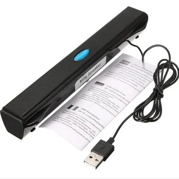 

New USB2.0 Stereo Wired and Wireless Mini Soundbar Speaker Powerful Speaker Music Player For Computer Desktop Laptop Notebook PC