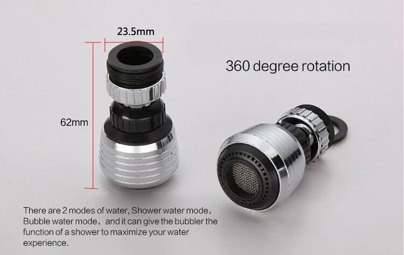 1 шт. водосберегающий поворотный кран сопло фильтр смеситель для ванной комнаты и кухни расширитель аксессуары разъем для разбрызгивателя насадки для душа