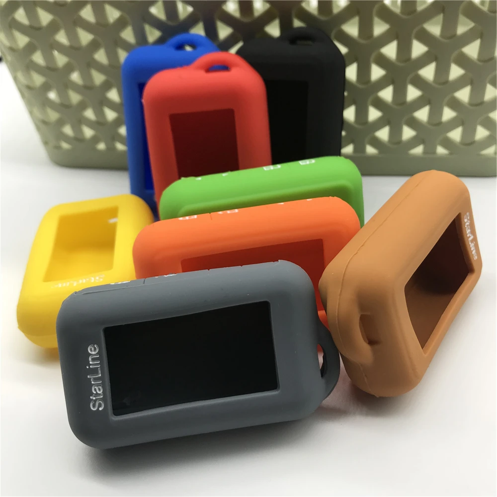 

OemField Silicone Case Keychain Cover Holder Bag Shell Skin for Starline E90 E91 E60 E61 Two Way Car Alarm LCD Remote