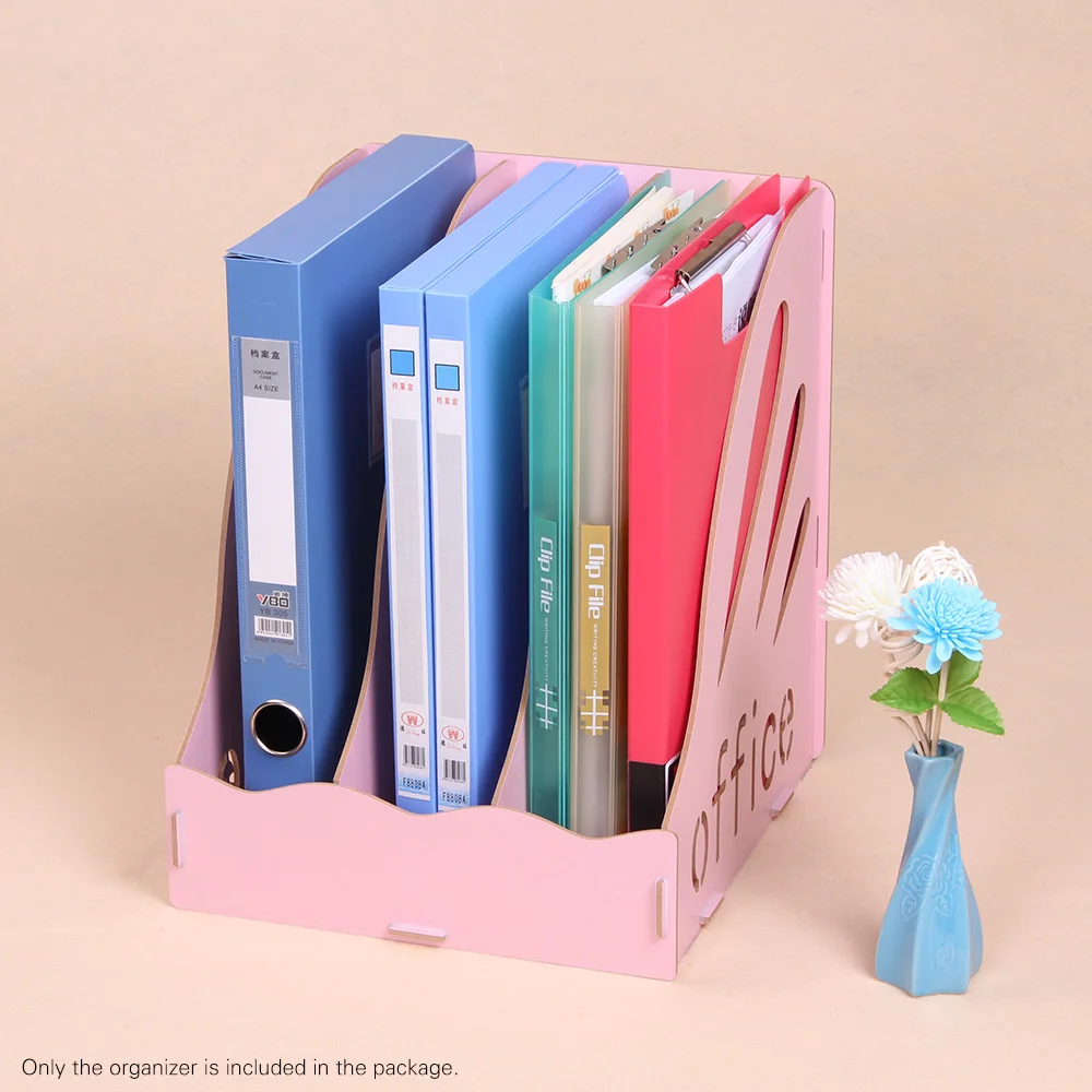 Buy Wood Desktop File Organizer Document Folder Holder
