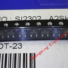 100 шт. SMD SI2302 SI2302DS A2SHB полевой транзистор SOT-23