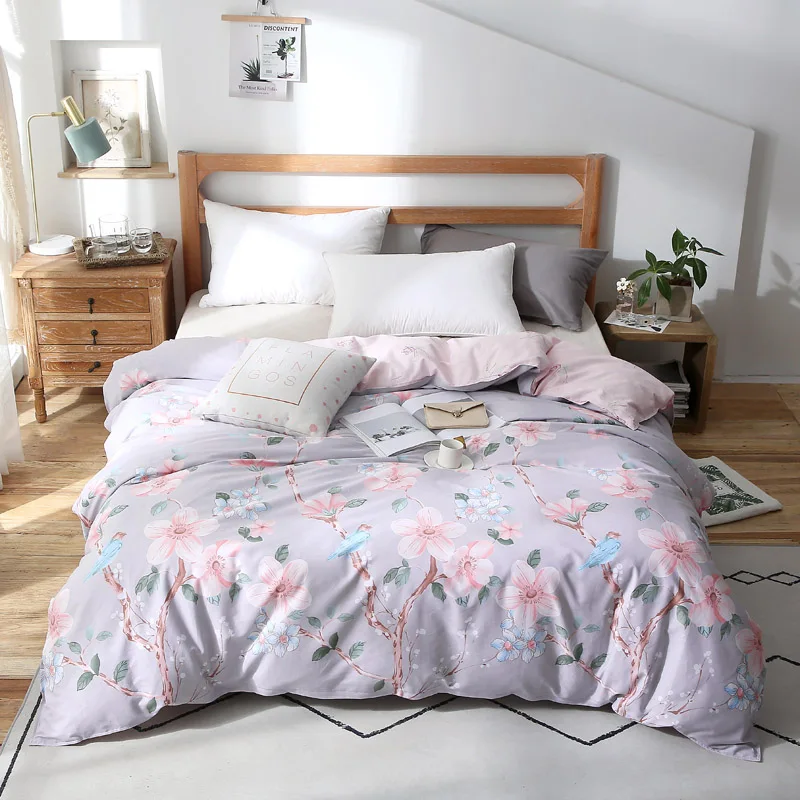 

1 Piece Duvet Cover With Zipper 100% Cotton Quilt Or Comforter Or Blanket Case Pastoral Printing