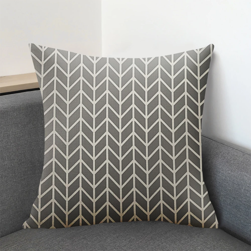 

Urijk 45x45cm Geometric Printed Cushion Cover Grometric Striped Throw Cushion Covers Printing Cushion Pillow Case Bedroom