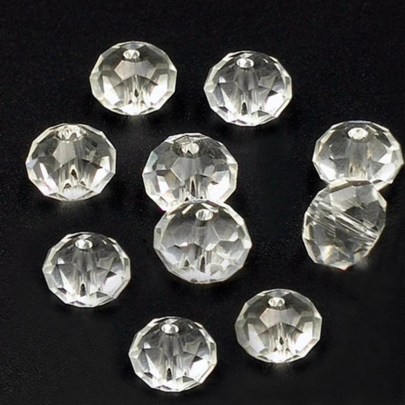 70 шт. стеклянные бусины с гранями 6 х8 мм|faceted rondelle beads|crystal beadsrondelle beads |