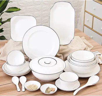 

Europe Dinnerware ceramics Bowl Dish Soup bow Gift Kitchen Cooking Tools Accessory Household Tableware Home Decor Porcelain
