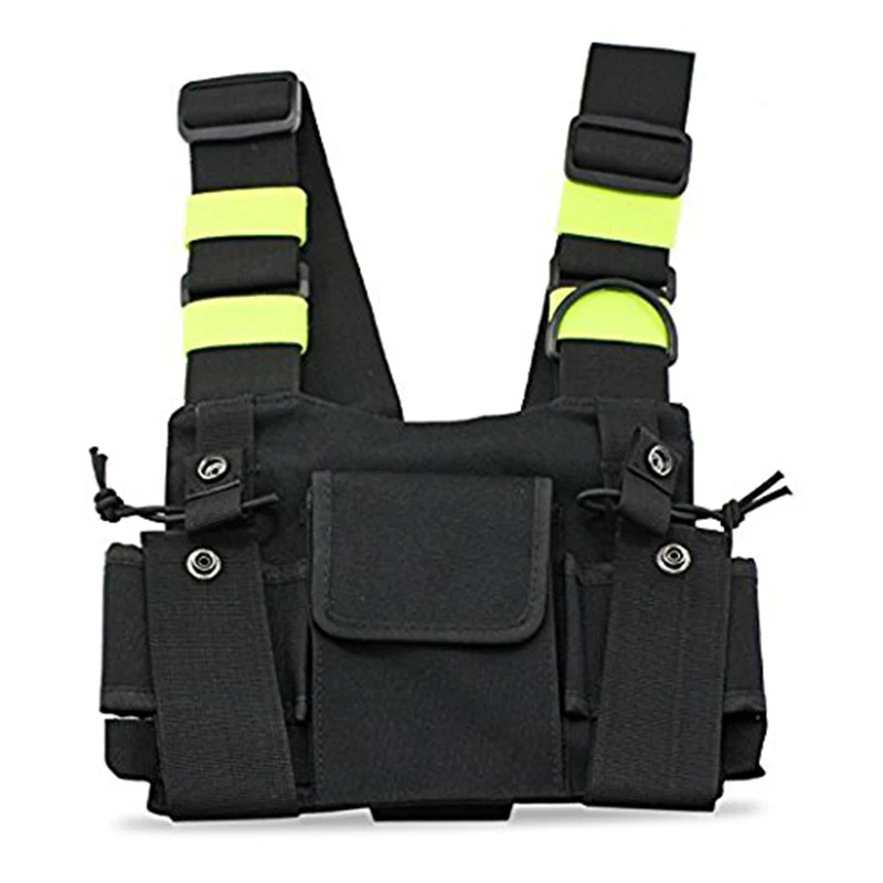 Radio Harness chest Front Pack Pouch Holster Vest Rig Carry bag for Baofeng UV-5R UV-82 UV-9R BF-888S TYT Motorola Walkie Talkie (1)