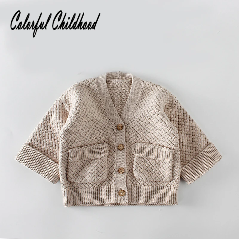 

Warm Boys sweater autumn winter cotton long sleeve knitting cardigans for kids jacket children outwear 0-24m