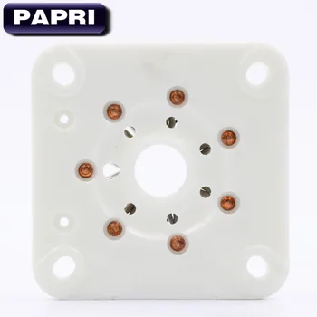 10PCS Ceramic Vacuum Tube B7A Tin Plated 7pin Tube Sockets Audio HIFI Amplifier for 6C33 829B 3C33 3E29 832A 5894 FU-29 Etc бумагодержатель tin fu 304