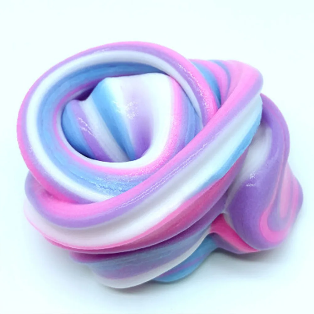 70 г пушистая слизь игрушки шпатлевка мягкая глина пенопласт свет Playdough slime