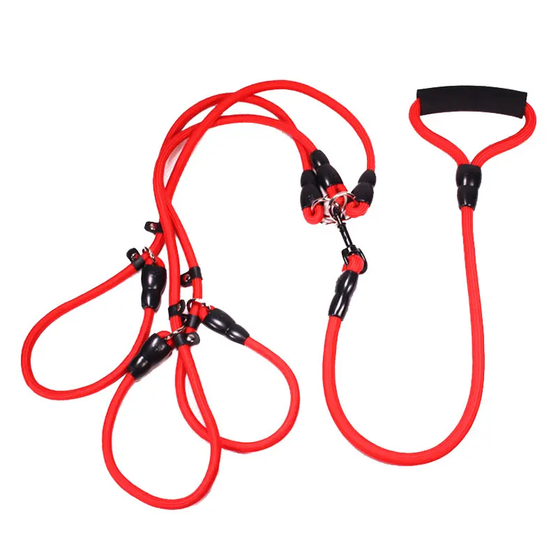 

Detachable Training Dog P Leash 170cm Nylon Dog pet Leash 1 to 2 / 1 to 3 Lead Strap Collar