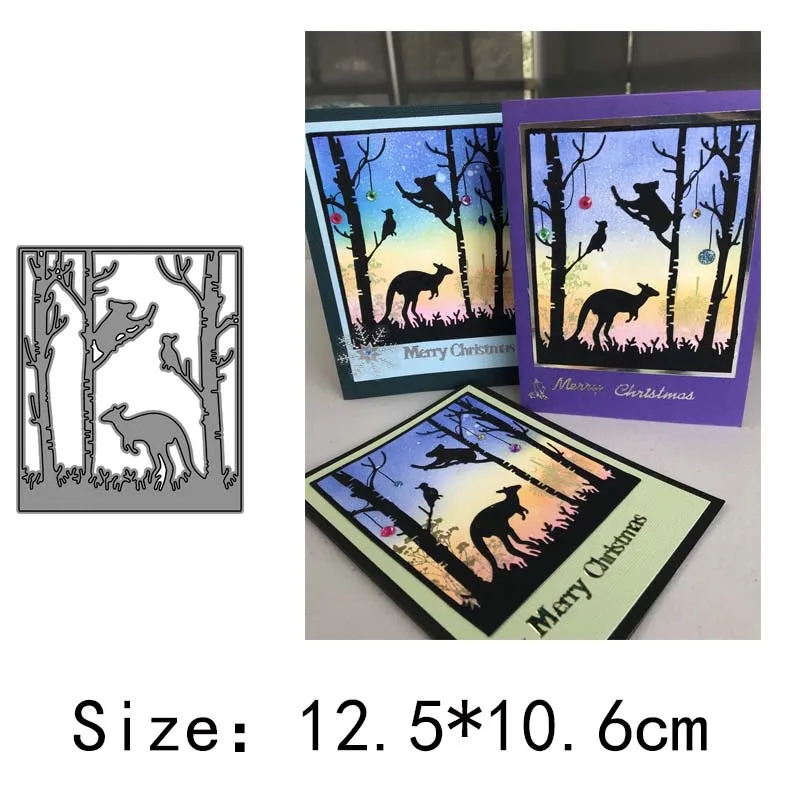 AddyCraft заготовки из металла режущие штампы ковбой записная книжка альбом карты нож-пуансон искусство резак - Цвет: Темный хаки