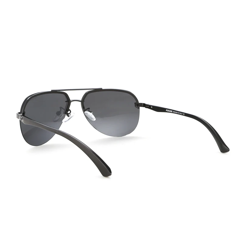Beste KDEAM Aluminium Magnesium Gepolariseerde Zonnebril Mannen 62mm Lens Zonnebril Polaroid Twee tone Goggles Met Designer Doos