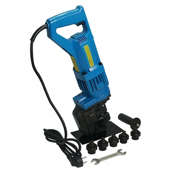Online Electric Hydraulic Punching Machine MHP-20 Groove Steel Hole Drilling Device Eyelet Machine