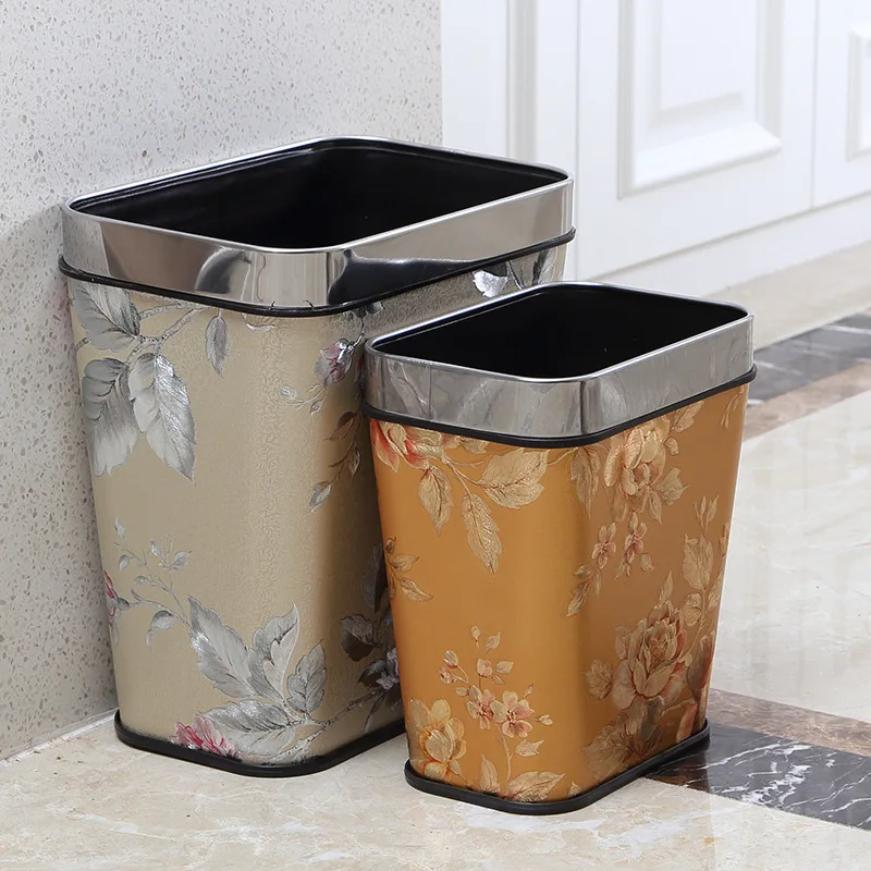 moda creativa pattumiere continental retro plastica bidoni della spazzatura bagno ufficio cestino per la carta