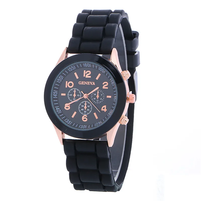 Casual Watch Geneva Unisex Quartz watch 12color men women An