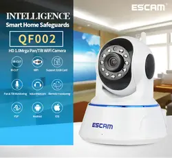 Escam QF002 Мини WiFi ip-камера HD 720P CCTV камера безопасности система P2P IR Cut двухстороннее аудио ночного видения