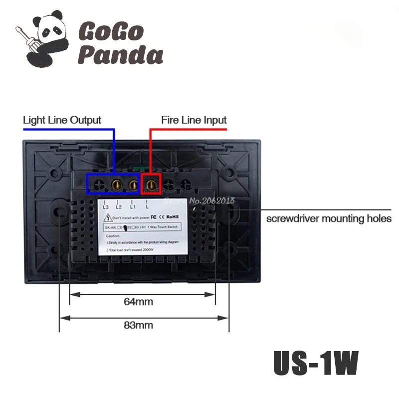 Продажа Бесплатная доставка стандарт США 1 банда 2 банда 3 банды 1 способ настенный светильник контроллер умный дом автоматизация сенсорный выключат...