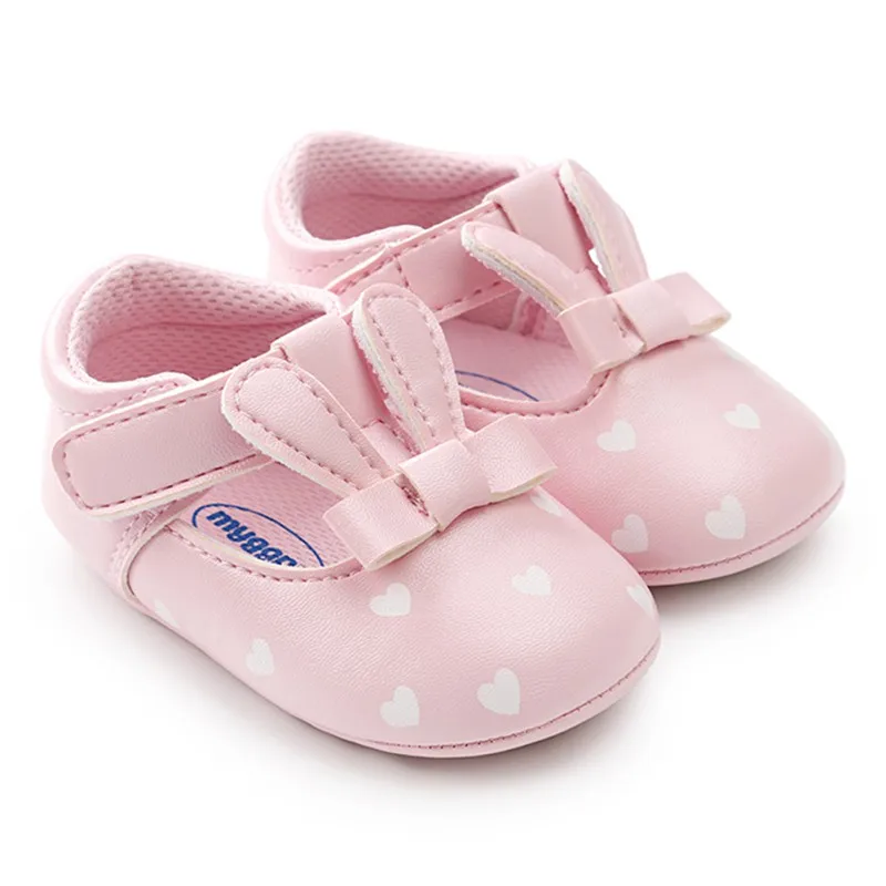 

Toddler Hard Sole First Walkers Spring Autumn Infant PU Leather Shoes Cute Baby Shoes