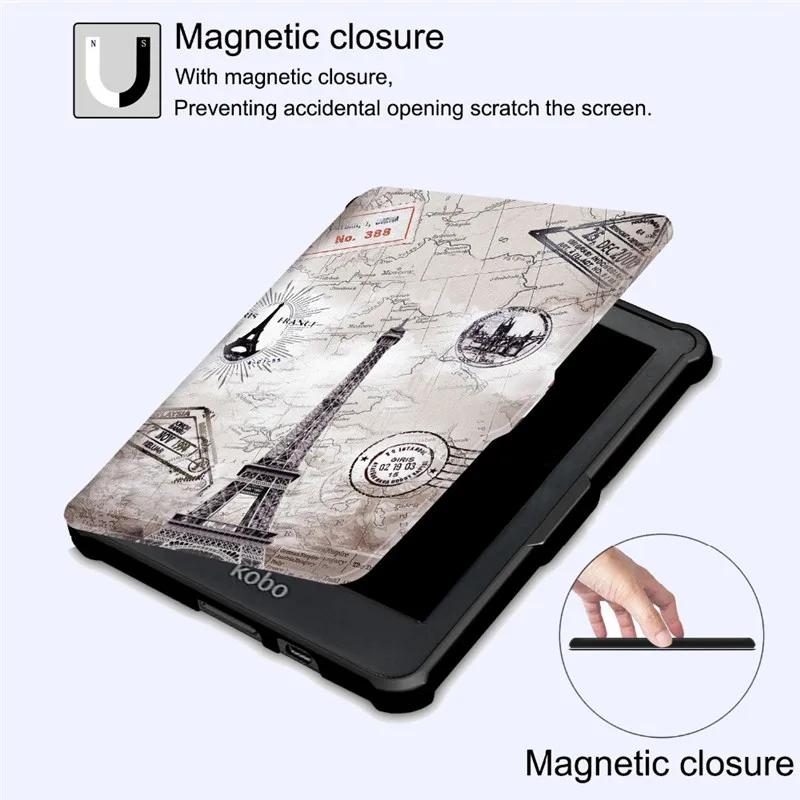 Тонкий чехол для нового Kobo Clara HD 6 0 &quot2018 электронной книги Smart Wake Up Stand kobo Clear N249 Ereader