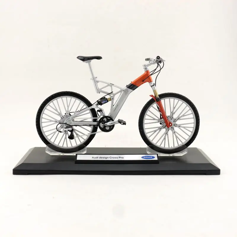 Welly/scala 1:10/simulazione modellino bicicletta giocattolo/Audi Design  Cross Pro Bike/collezione delicata/educativo/regalo per bambino|Diecasts \u0026  Toy Vehicles| - AliExpress