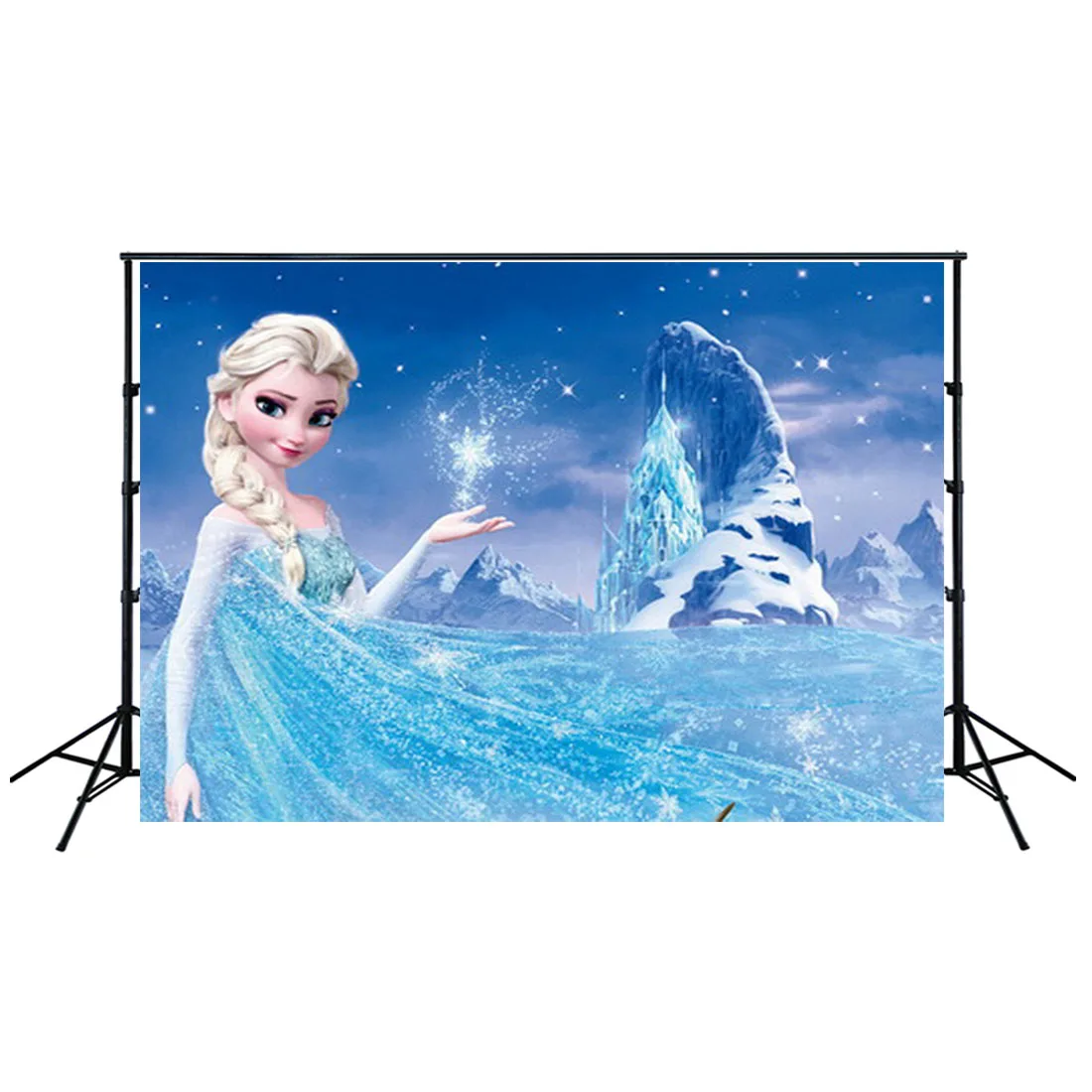 

5x7ft HUAYI Birthday Party Photography Newborn Backdrop for Frozen Dessert table Cartoon Background D-8309