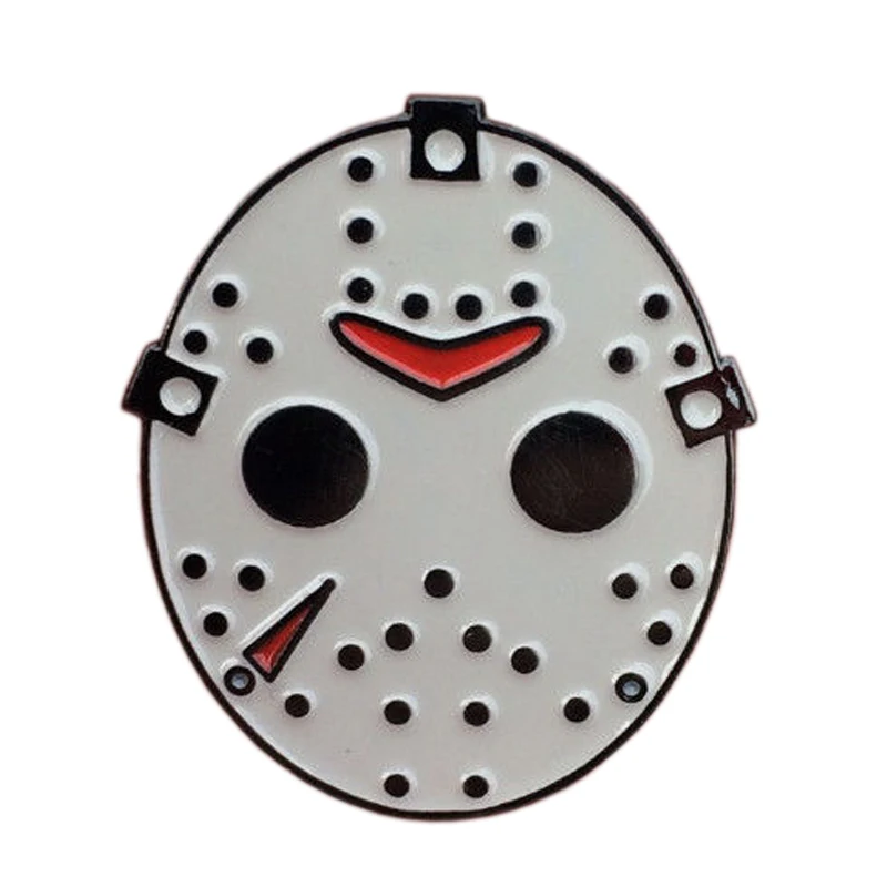 

FRIDAY THE 13th JASON MASK HARD ENAMEL PIN BADGE