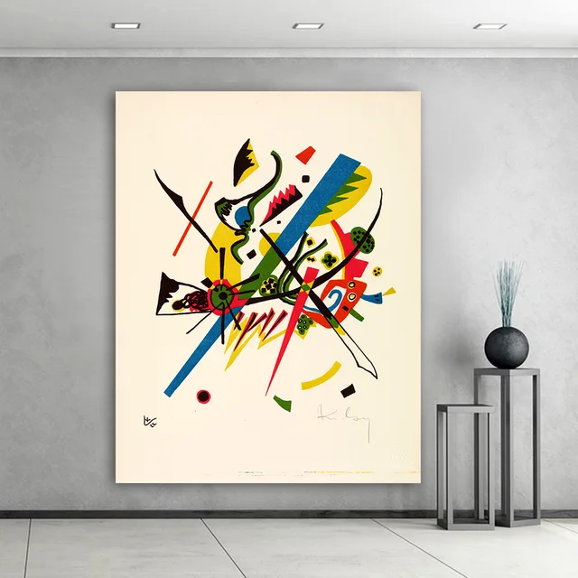 Hd Abstract Wall Art Pictures For Living Room Wily Kandinsky Small Worlds Home Decor Canvas Oil Painting In Calligraphy From Hd Abstract Wall Art Pictures For Living Room Wily Kandinsky Small Worlds Home Decor Canvas