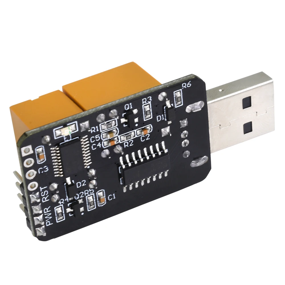TISHRIC 10 шт. двойной релейный USB Watchdog Miner карта автоматического сброса таймер