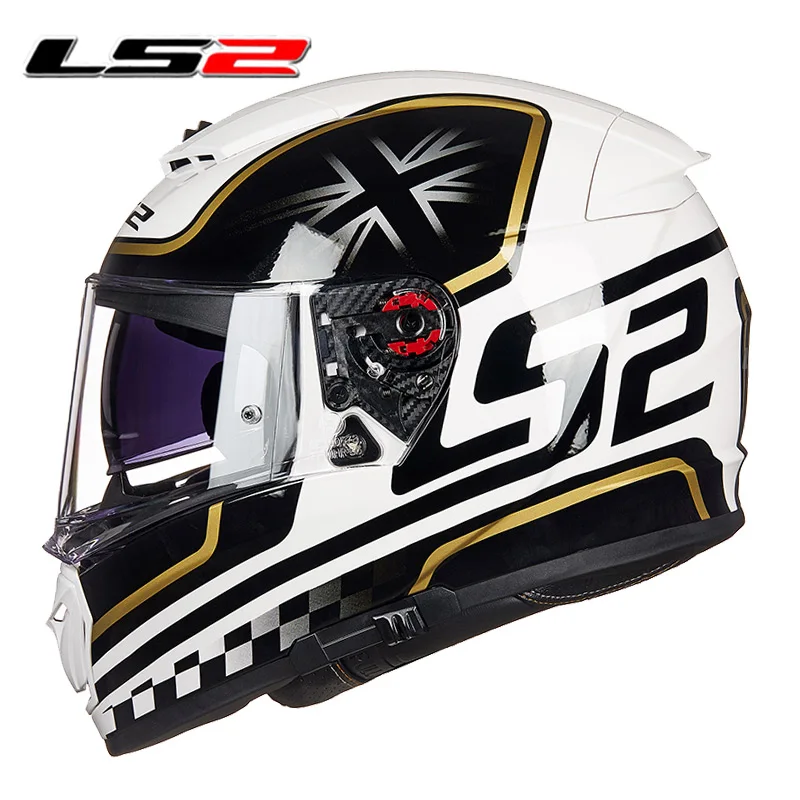 LS2 Полный лицевой шлем мото rcycle шлем casco moto capacetes de moto ciclista двойной объектив capacete FF390