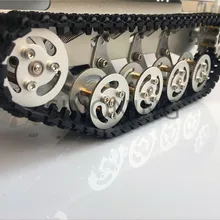 Металлический робот танк шасси серебро для гусеничной Подвески sinoning TS100 дизайн для arduino SN2500 Diy гусеничный Кот