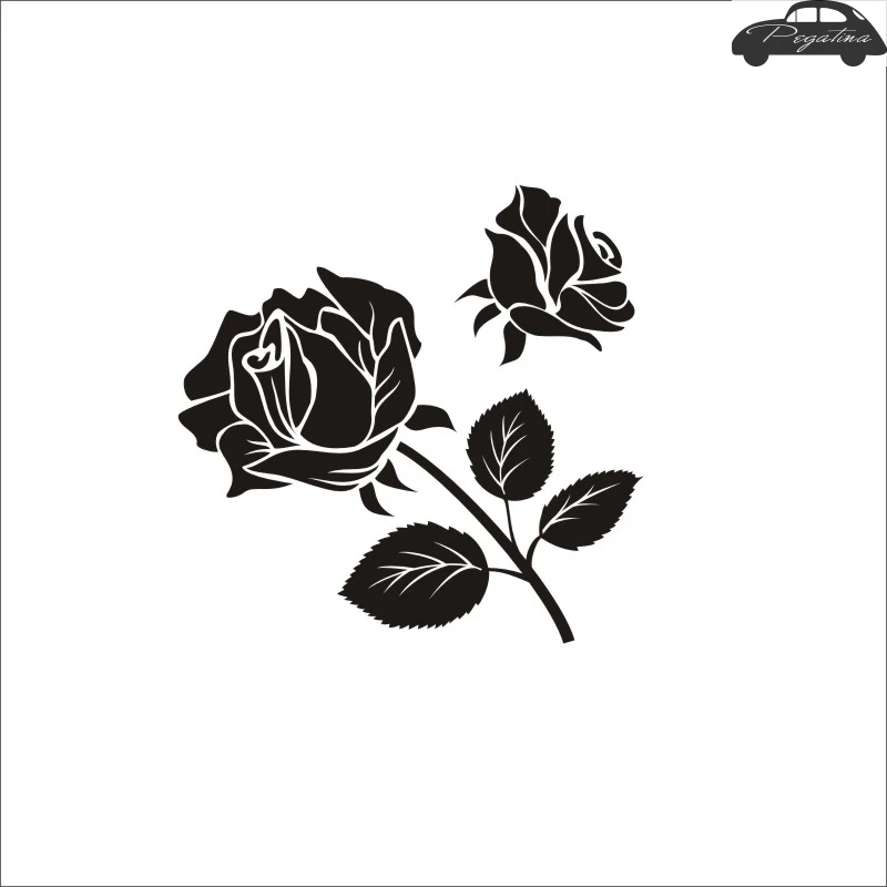 Pegatina Flower Butterfly Sticker Car Decal Posters Vinyl Wall Decals Decor Mural Sticker