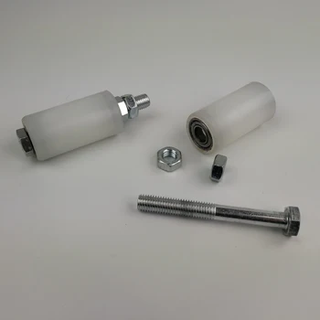 

Gate nylon rollers/wheels/pulleys with M12x100 screw and M12 nuts; 6001ZZ bearings bore 12mm,door nylon wheels