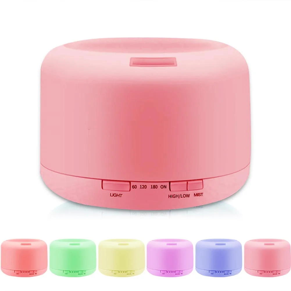 

Hot Fashion 500ML Essential Oil Diffuser Aroma Cool Mist Humidifier 7 Color LED Light Ultrasonic Diffusers HY99 JY23
