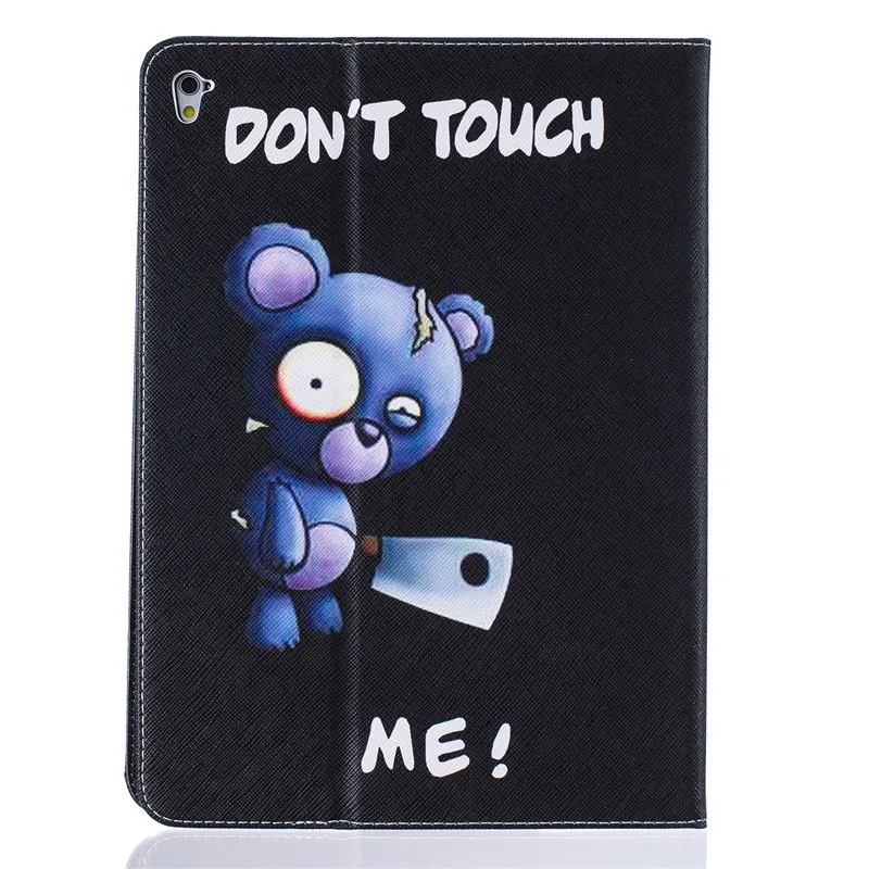 Cute Bear Case PU Leather For Ipad Pro 9.7 Case for Ipad Pro Mini Butterfly Flower Stand Tablet Cover 9.7 Inch Wallet Fip Cases (34)