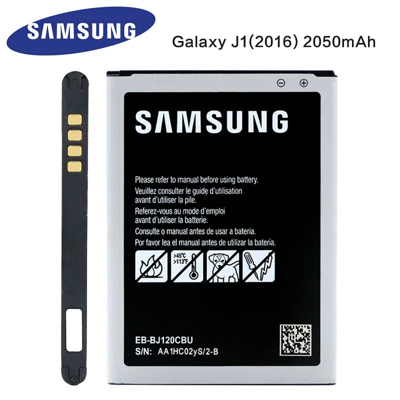 

Samsung Original Battery for Samsung Galaxy J1 2016 Version J120 J120F J120A J120H J120T J120DS EB-BJ120CBU 2050mAh With NFC