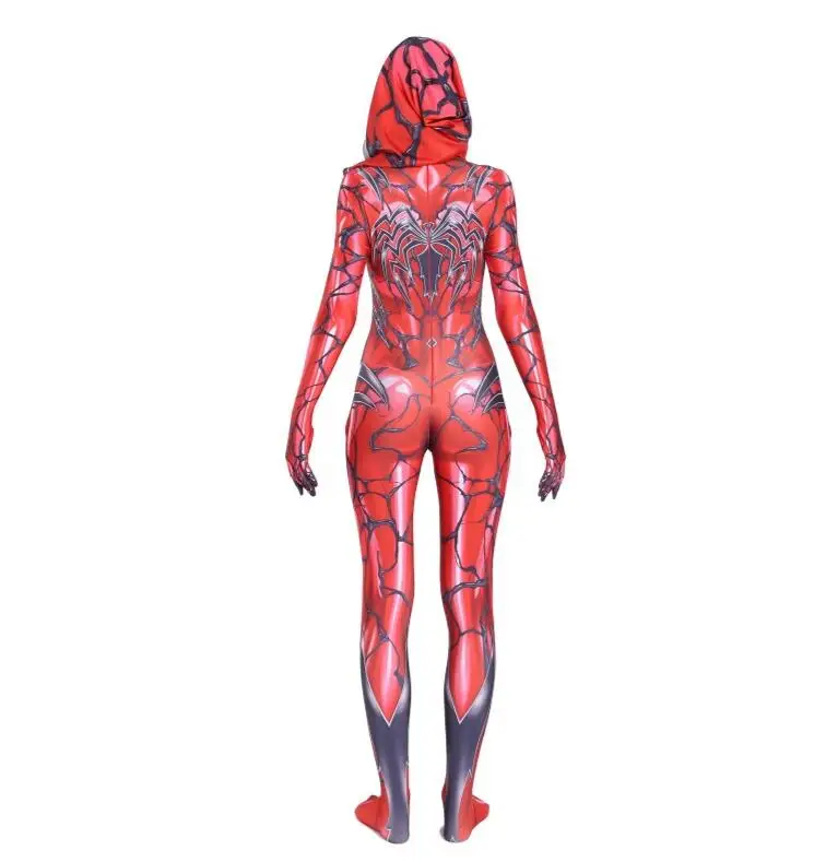 Cosplay Costume Mask Suit Venom Halloween Costume For Women Zentai Bodysuit Catsuit