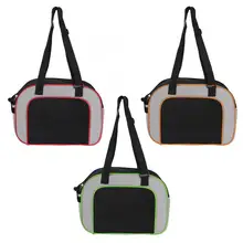 Портативный складной путешествие, домашнее животное щенок кошачья переноска модный дышащий сетчатый переноска для домашних животных сумки на плечо