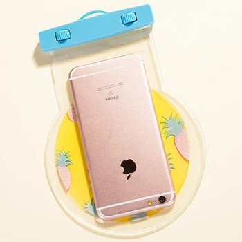 

50pcs/lot 5.8 inch Universal Fruit Waterproof Cases for iPhone X 8 8 Plus PVC Case for iPhone 7 Underwater Bag