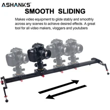 ASHANKS камера слайдер 2" /60 см шарикоподшипник типизированная рельсовая система для DSLR и видеокамеры, смартфон для Ютуба и пленочного производителя