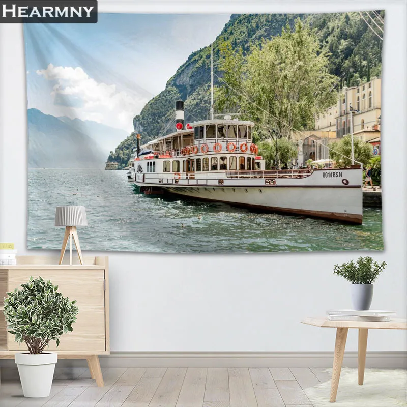 HEARMNY Ferry Tapestry Wall Hanging Decor Tapestry Show Piece For Home Decoration Camping Tent Travel Sleeping Pad - Цвет: 20