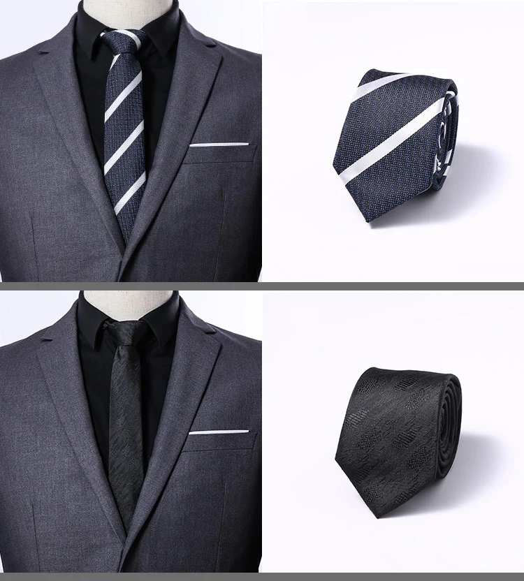 Новые узкие Для мужчин s Галстуки Luxury человек Цветочные Галстуки в горошек Hombre 6 см гравата, тонкий галстук Классический Бизнес Повседневный галстук для Для мужчин