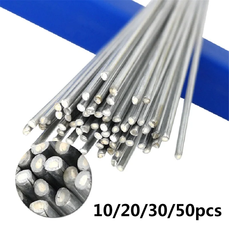 

10/20/30/50pcs 1.6/2mm*500mm Aluminum Welding Wire Low Temperature Welding Solder Rod Instead Of WE53 Copper And Aluminum Rod