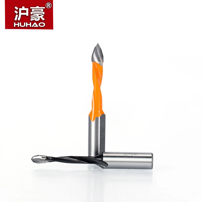HUHAO 1pc Woodworking Drill Bits Total Length 70mm  Dia. 5-10mm  Router Bit for Making Hole of Wood Carbide Cutting head